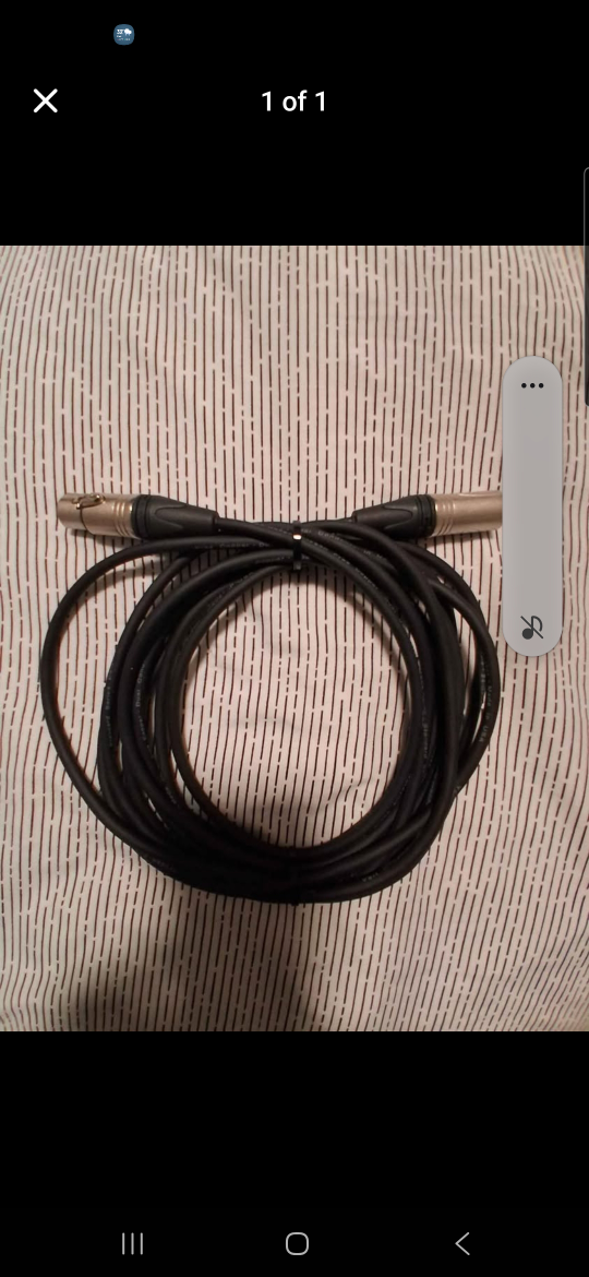 25 to 30 FT. XLR Microphone Cable - Black