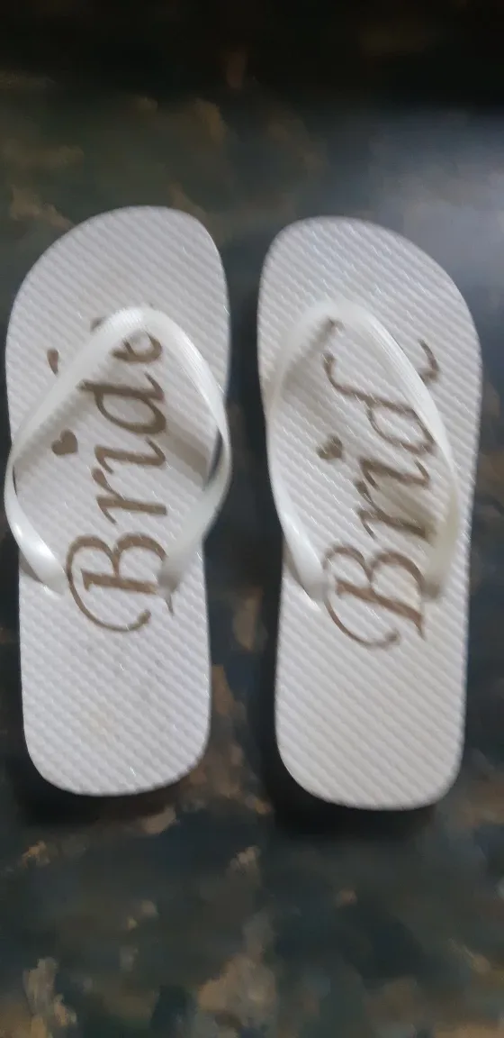 Bride Flip Flops - White image indicator(3)