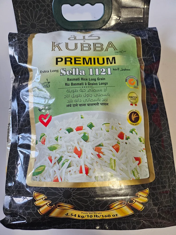 Kubba Premium Sella 1121 Basmati Rice - 4.54kg thumbnail