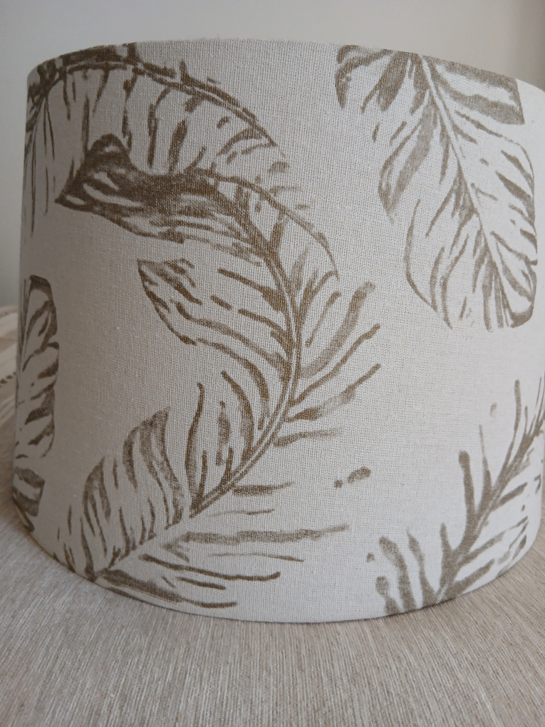 2 Leaf Print Lamp Shades - photo 3
