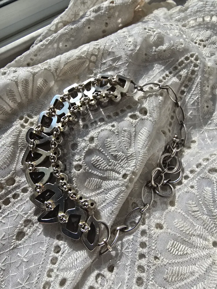 Faceted Smoky Quartz & Sterling Silver Necklace image indicator(5)