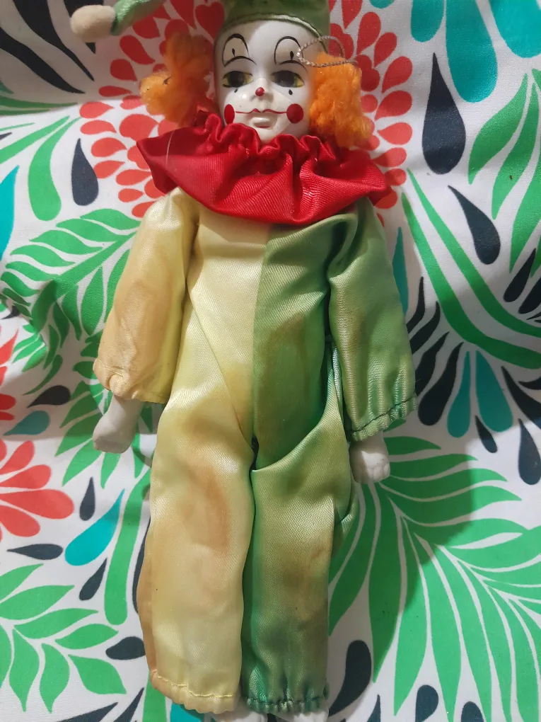 Vintage Porcelain Clown Doll thumbnail