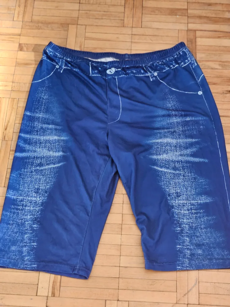 Denim Print Capri Leggings thumbnail