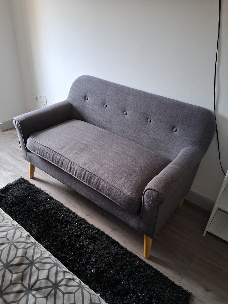 Gray Loveseat Sofa - Great Condition!