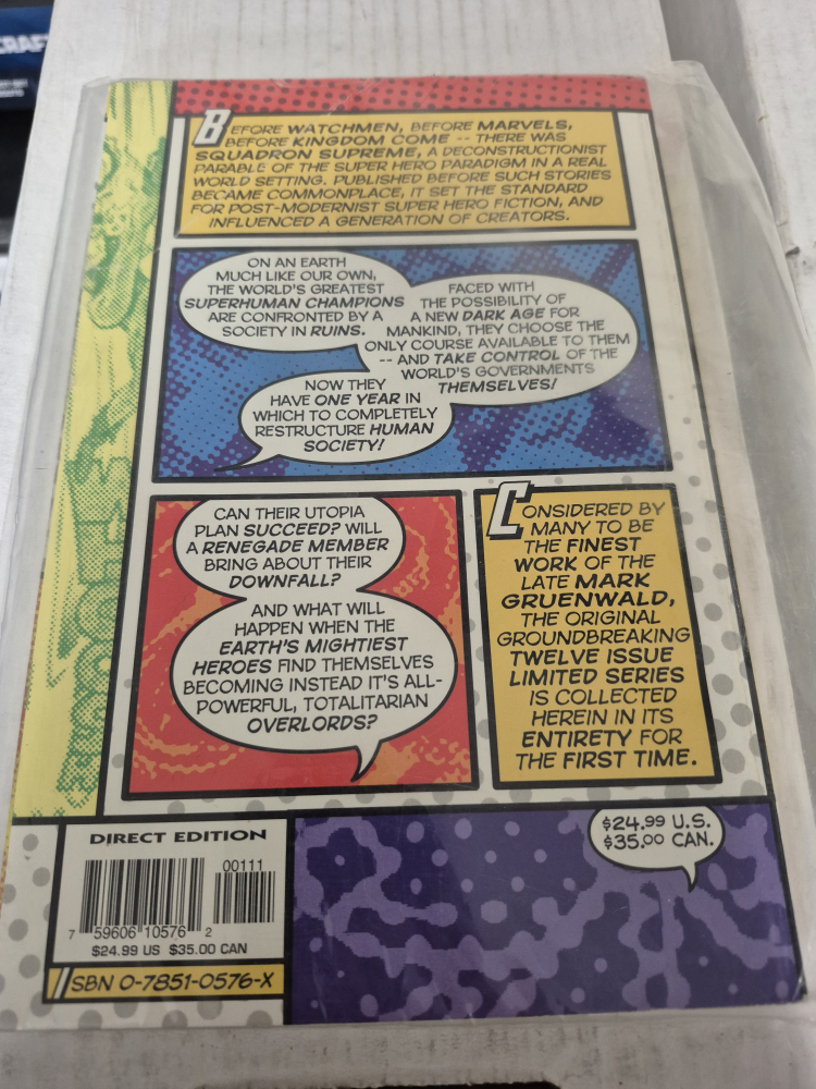 Squadron Supreme Comic Book - photo 2