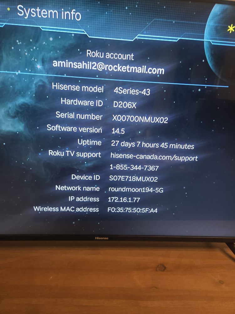 Hisense 4Series-43 Roku TV 43 inches with remote - photo 2