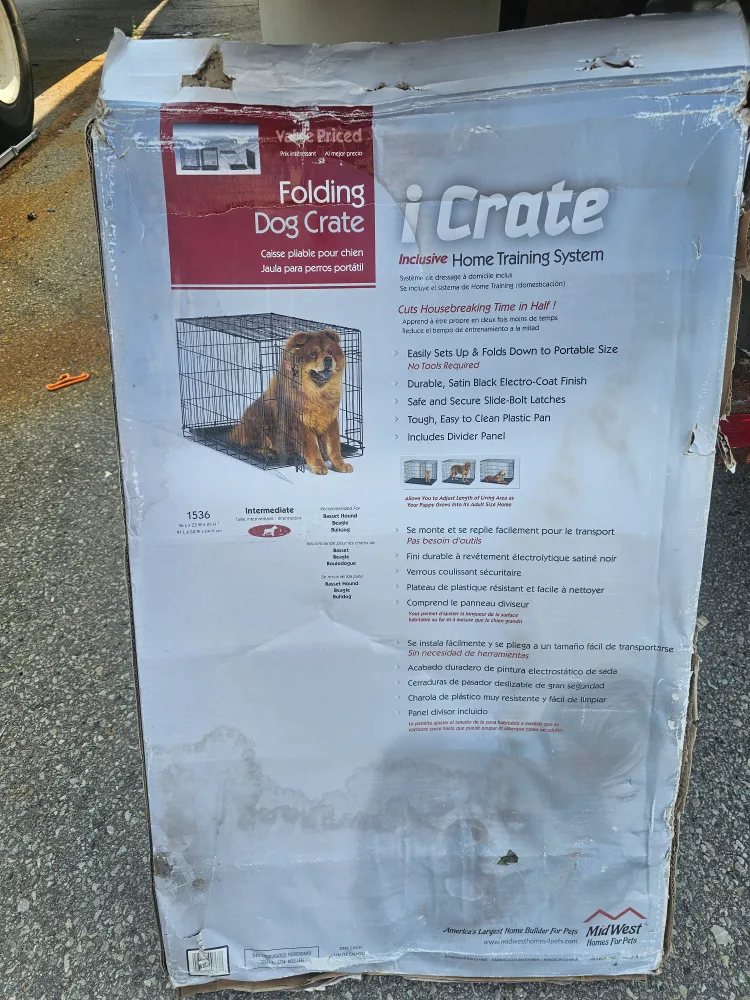 iCrate Folding Dog Crate - Intermediate Size image indicator(2)