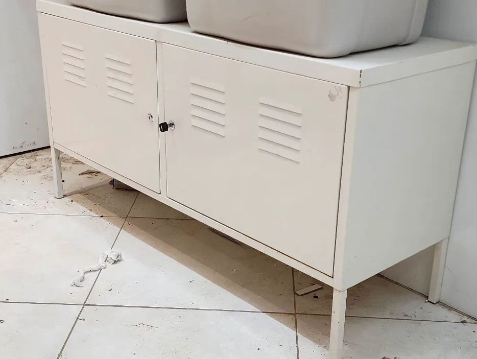 Ikea White Metal Cabinet MOVING SALE image indicator(3)