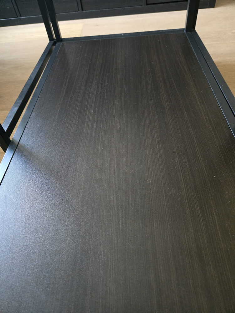 Black Frame Glass Top Coffee Table - photo 2