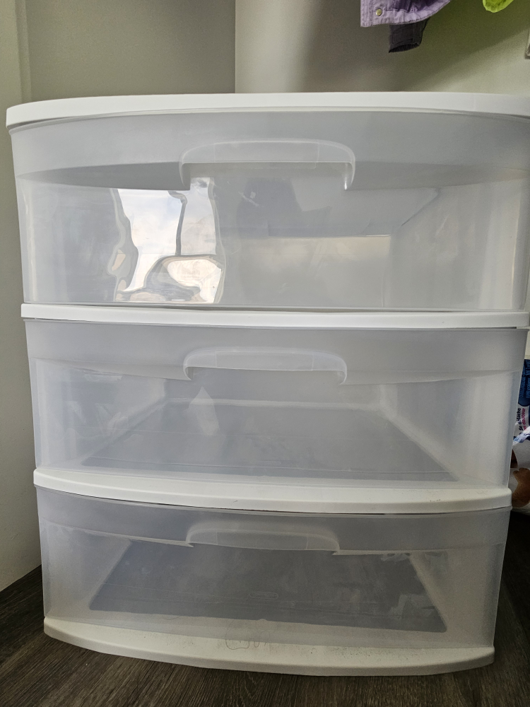 Sterilite 3-Drawer Wide Weave Tower