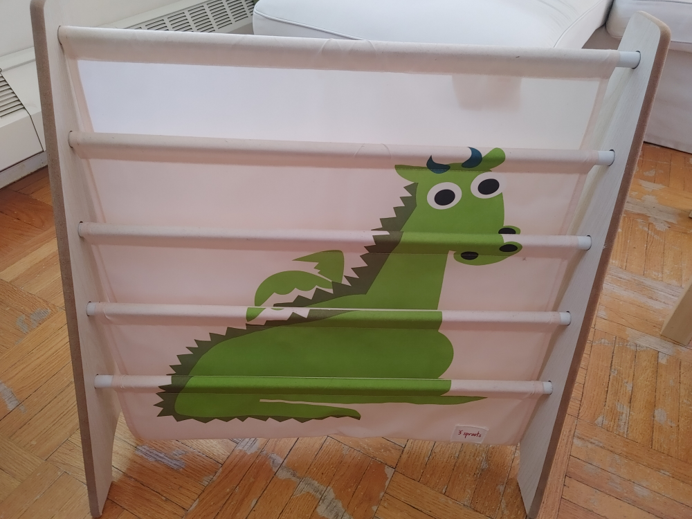 3 Sprouts Kids Book Rack - Dragon Design