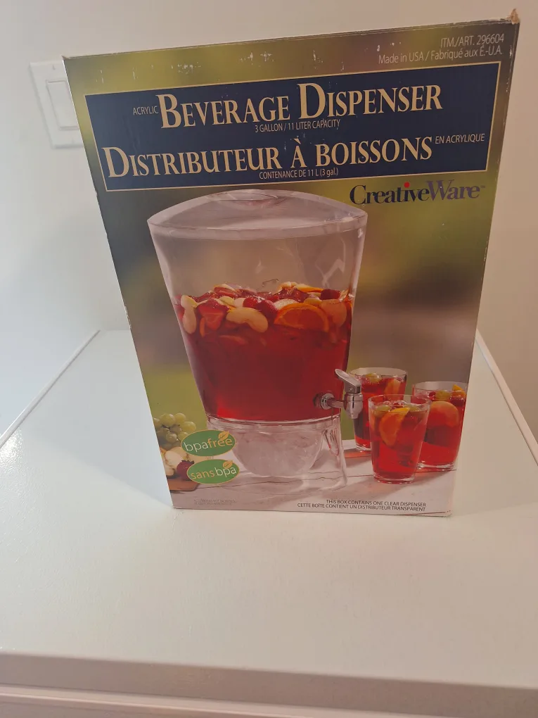CreativeWare Acrylic Beverage Dispenser - 3 Gallon thumbnail