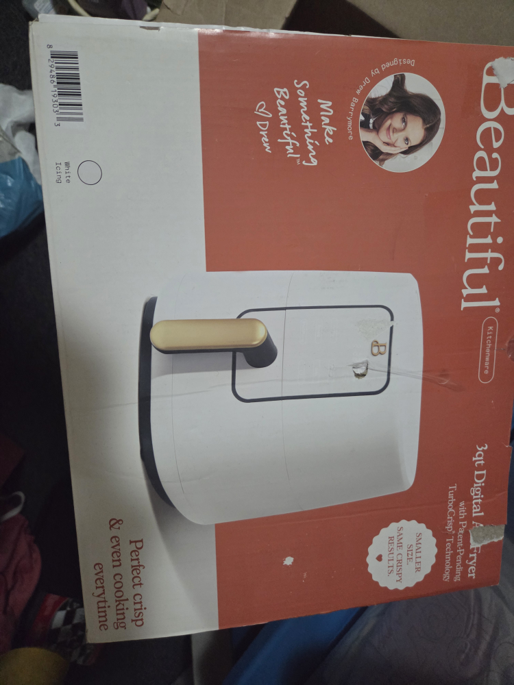 Beautiful 3qt Digital Air Fryer - White