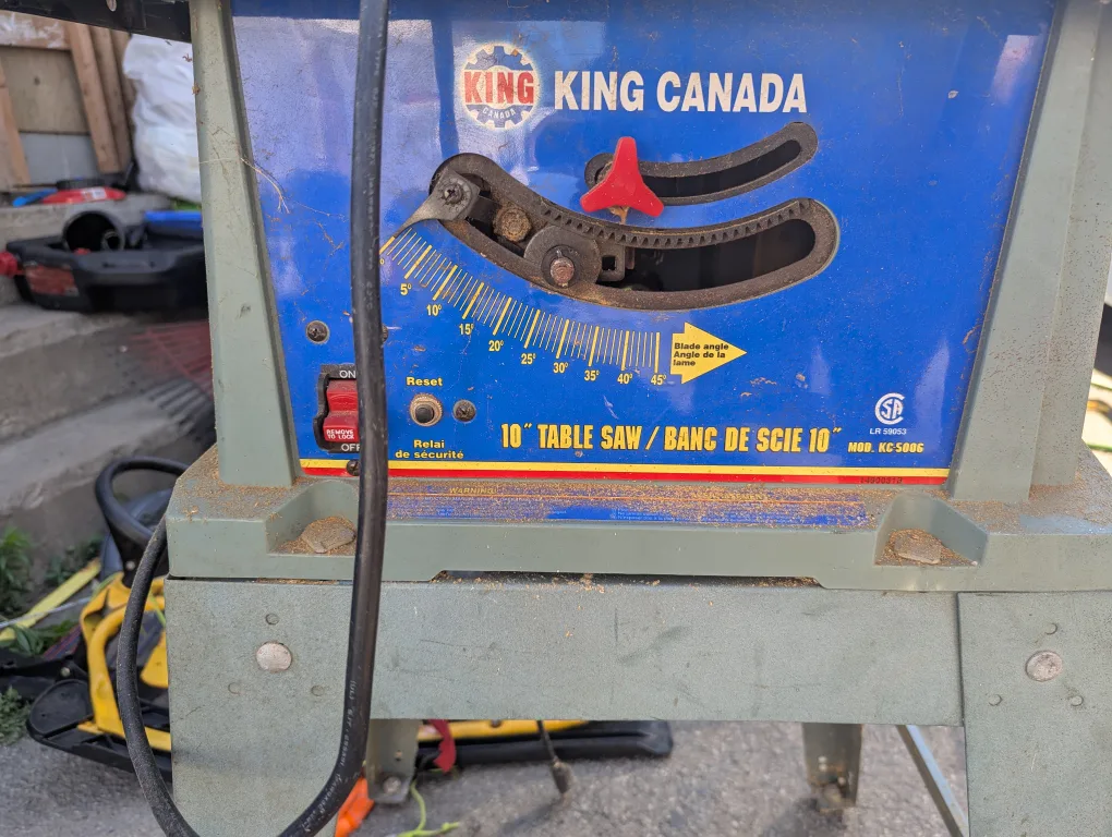 King Canada 10" Table Saw thumbnail
