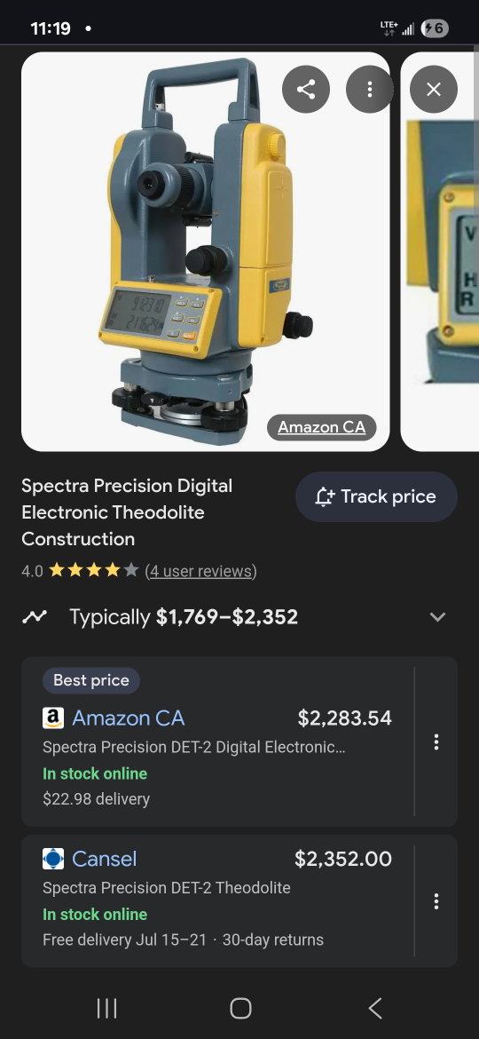 Spectra Precision DET-2 Digital Electronic Theodolite - photo 2