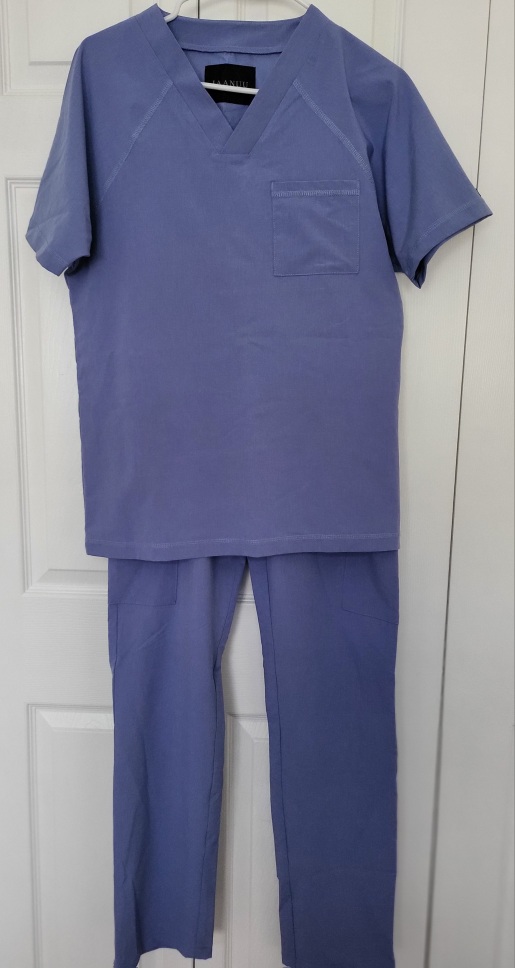 Jaanuu Men's Scrub Set - Periwinkle Blue XS - photo 3