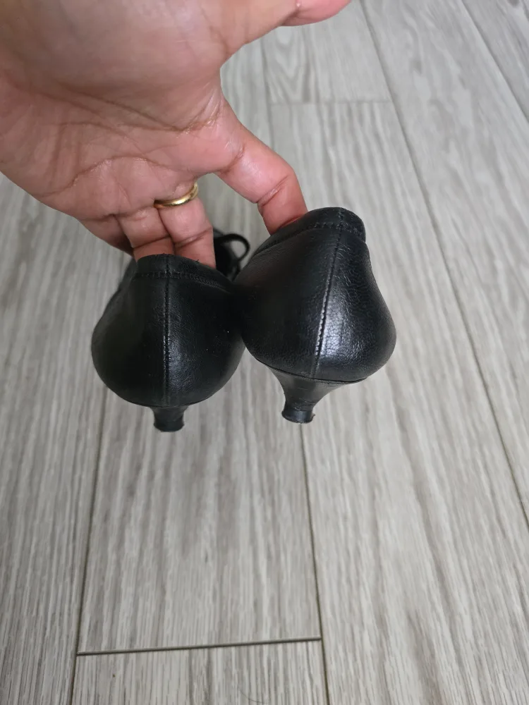 Prada Black Leather Mary Jane shoes image indicator(6)