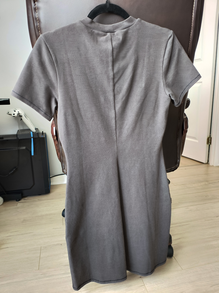 New SKIMS Outdoor Mock Neck Mini Dress - Washed Onyx (M) - photo 3