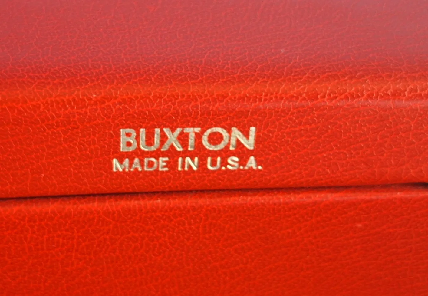 Vintage Lord  Buxton Red Leather Jewelry Box image indicator(4)