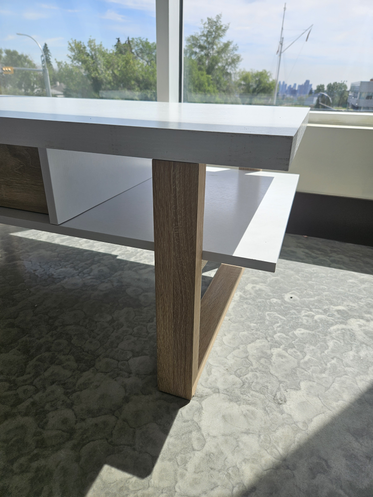 White & Wood Coffee Table - photo 4
