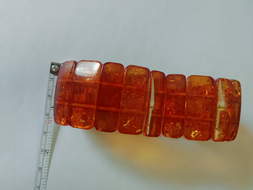 Chunky Baltic Amber stretch bracelet. - photo 3