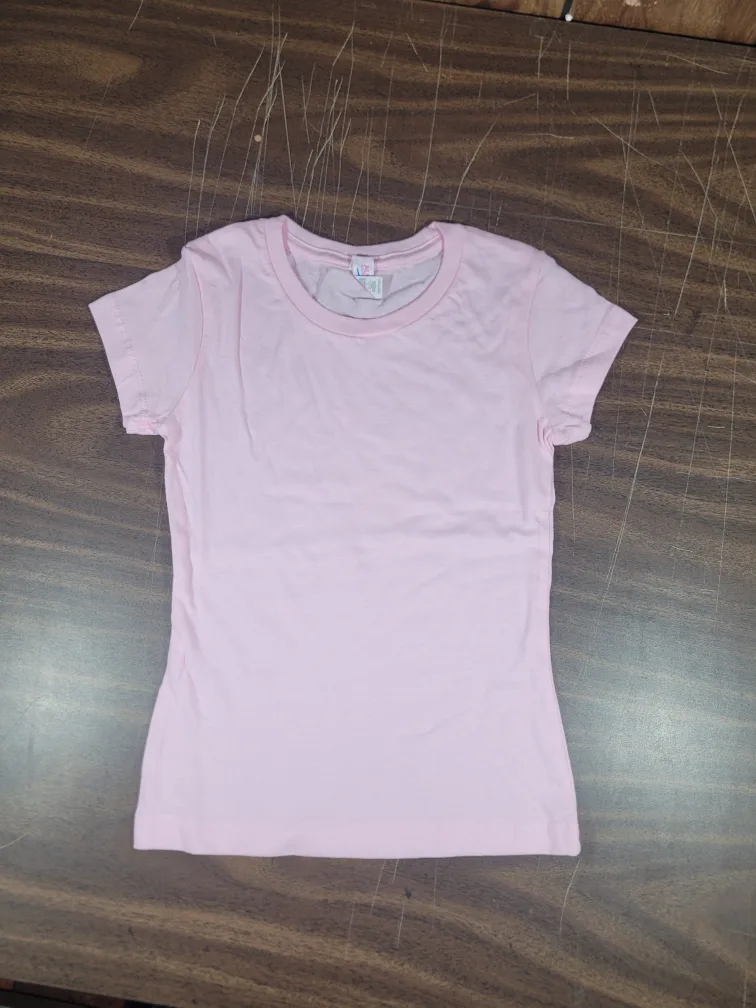 Alstyle Apparel Pink T-Shirt - XS (3/4) thumbnail
