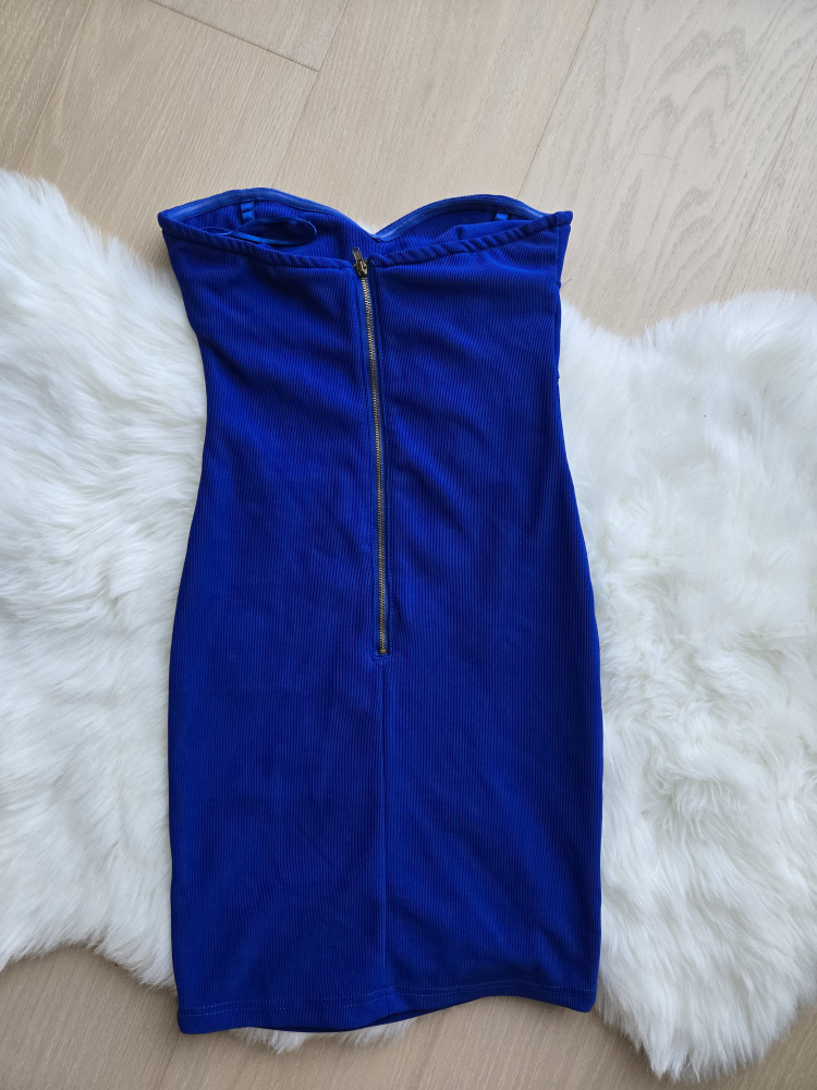 Ardene Blue Strapless Mini Dress - XS - photo 3