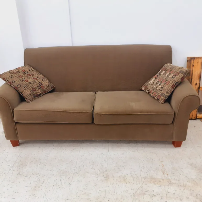 Brown Loveseat Sofa thumbnail