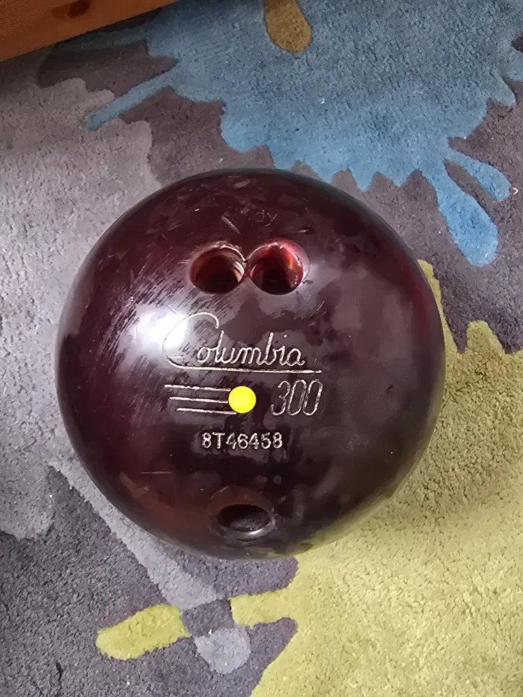 Columbia Bowling Ball 16 lbs. name Judy inscribed. #freecycle thumbnail