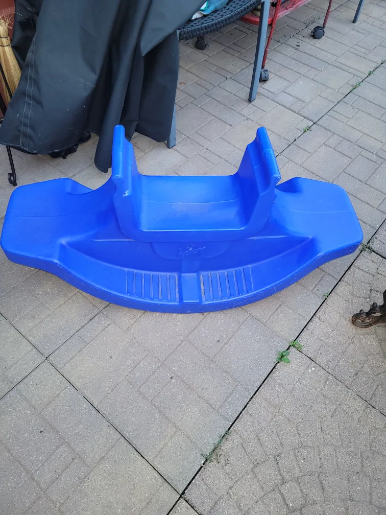 Blue Plastic Teeter Totter thumbnail