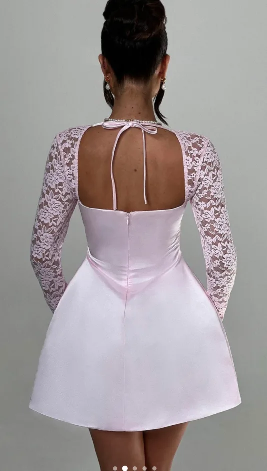 Babyboo SADIE MINI DRESS - BLUSH-Size XS image indicator(2)