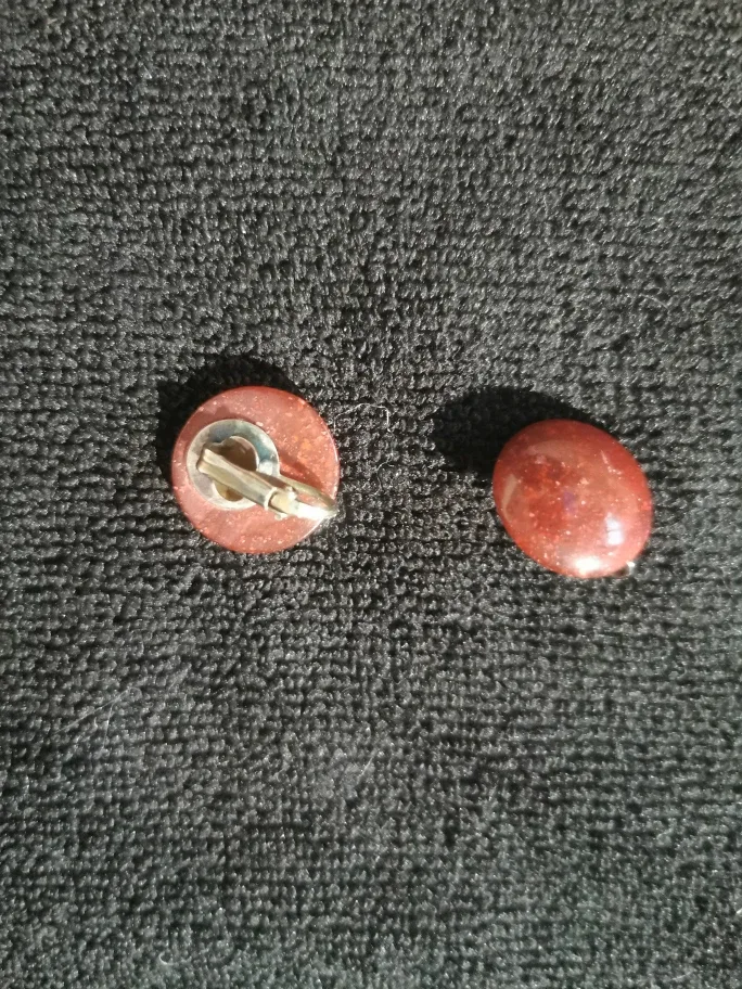 Vintage Red Stone Cufflinks image indicator(2)