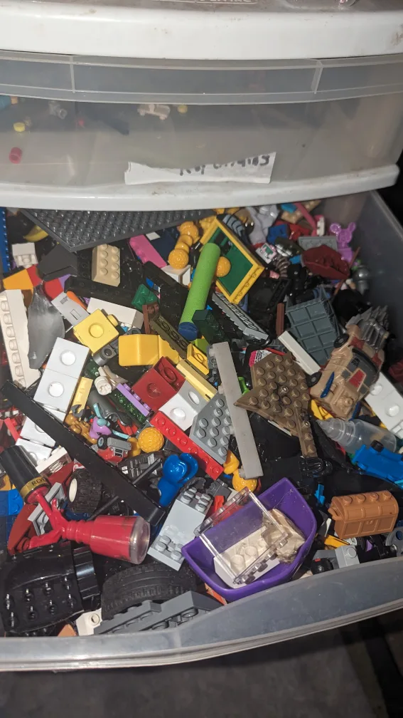 Lego Bulk Lot in Storage Bins image indicator(3)