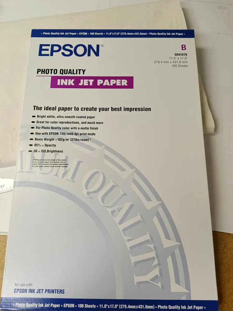 Epson Photo Quality Ink Jet Paper 11x17 thumbnail