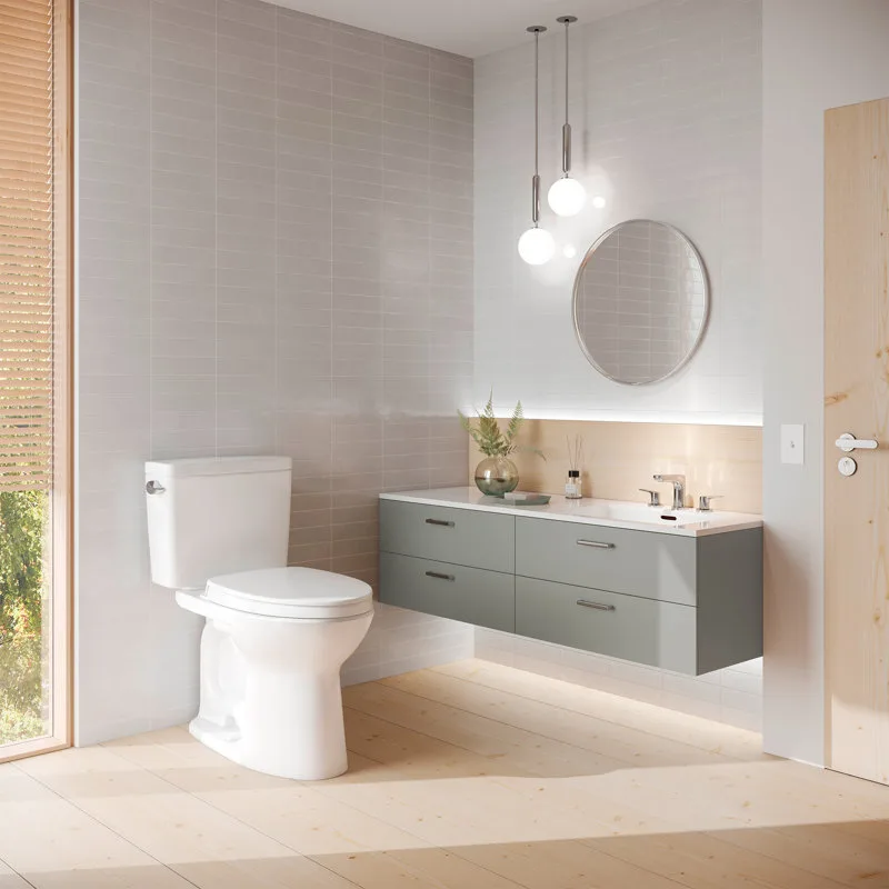 1.28 GPF Water Efficient Elongated Toilet with Tornado Flush thumbnail