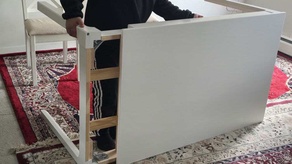 IKEA Extendable Dining Table & 4 Chairs - White - photo 2
