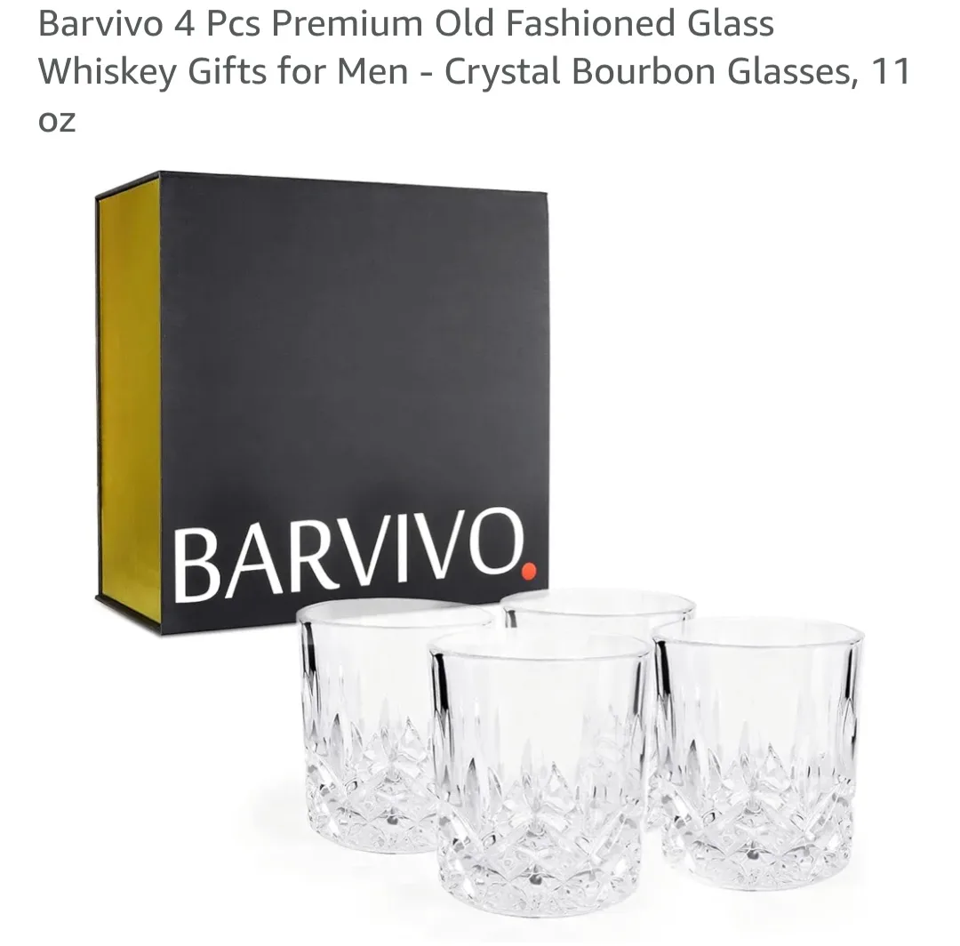 BARVIVO Whiskey Glasses, Set of 4 thumbnail
