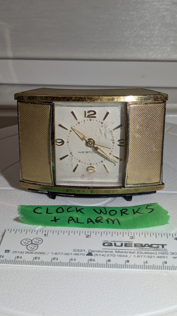 Antique 1940s Westclox Travel Alarm Clock - Works! 🇨🇦