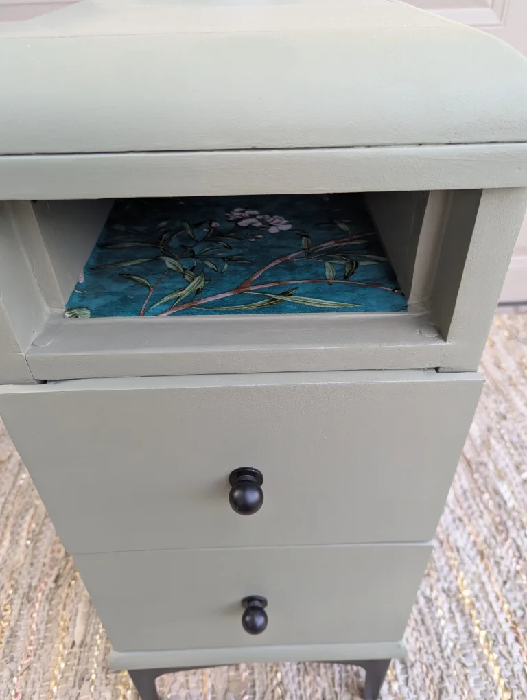 Newly refinished MCM waterfall night stand (single) image indicator(6)