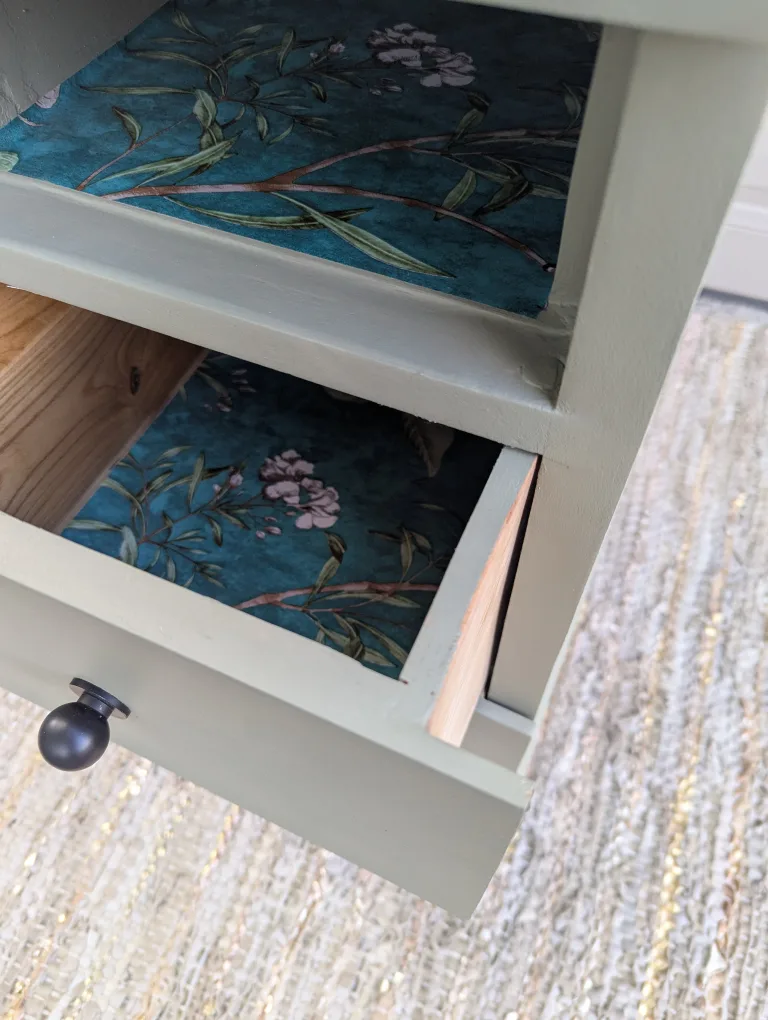 Newly refinished MCM waterfall night stand (single) image indicator(7)