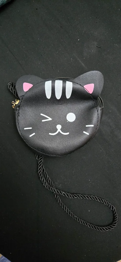 Samberly Black Handbag with Cat Coin Purse image indicator(2)