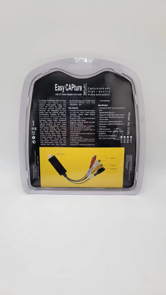 EasyCAP USB 2.0 Video Capture Card – Convert VHS to Digital image indicator(4)