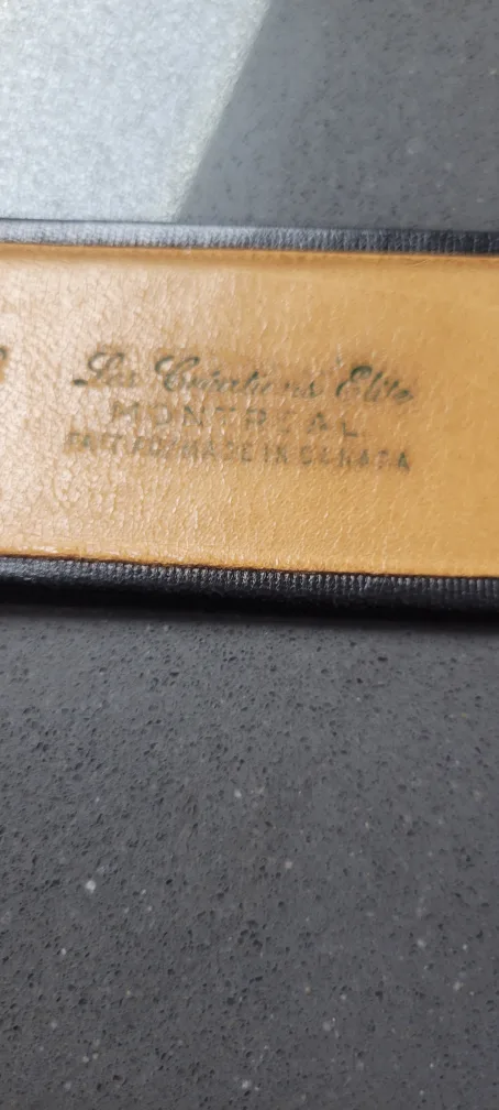 Black Leather Belt with Ornate Buckle image indicator(7)