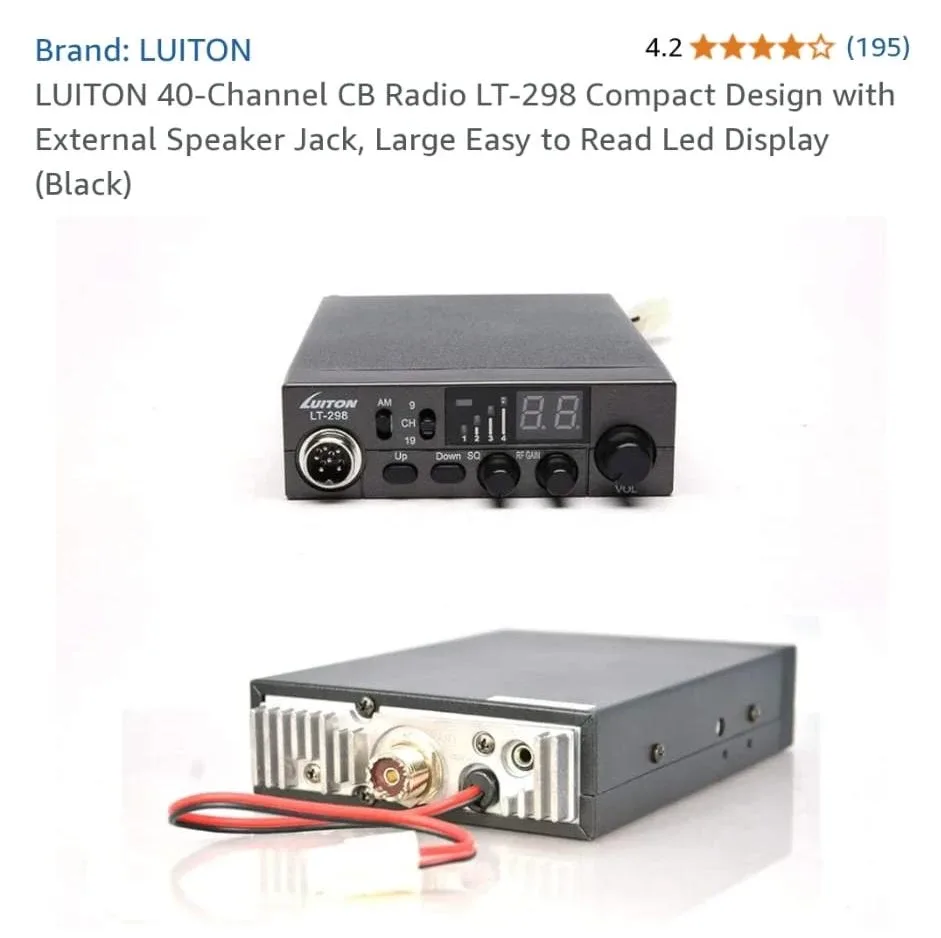 LUITON LT-298 AM/FM CB Radio - Like New! image indicator(5)