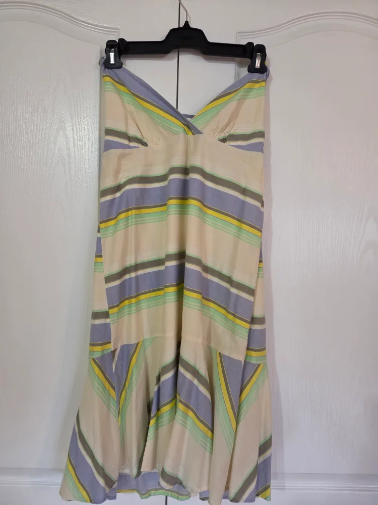 Striped Strapless Dress image indicator(2)