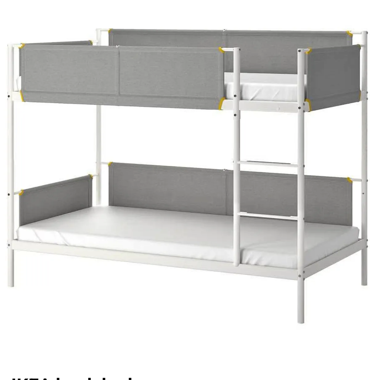 IKEA Metal Bunk Bed - White/Grey thumbnail