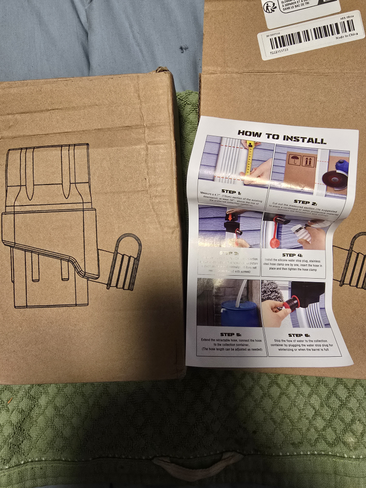 Rain Barrel Diverter Kit - New in Box