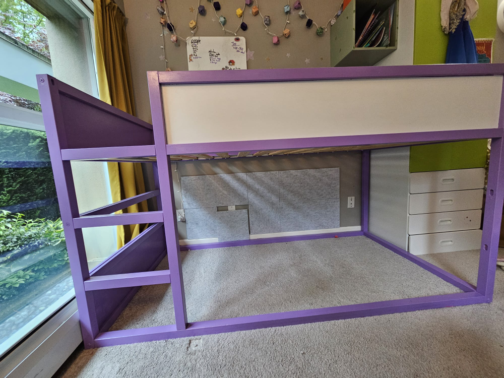 IKEA Kura Loft Bed Frame - Purple/White - photo 2