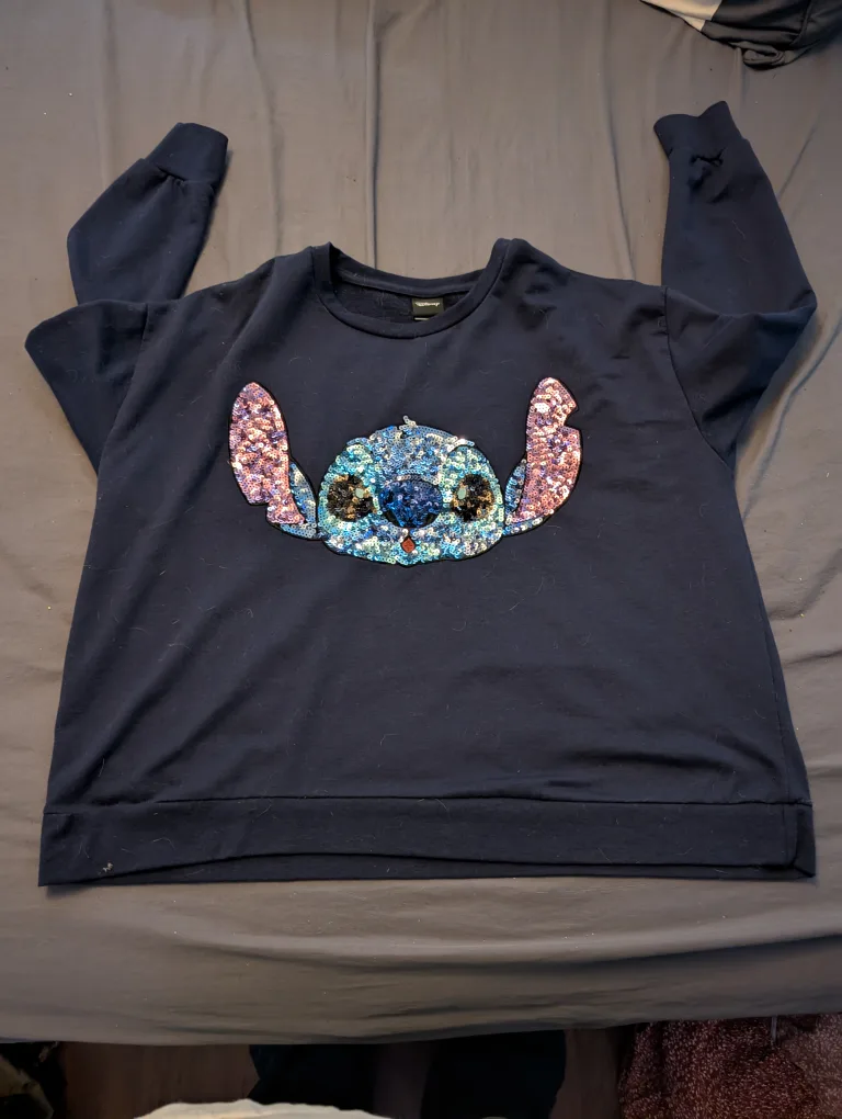 Disney Stitch Sequin Sweatshirt - Size 1X thumbnail