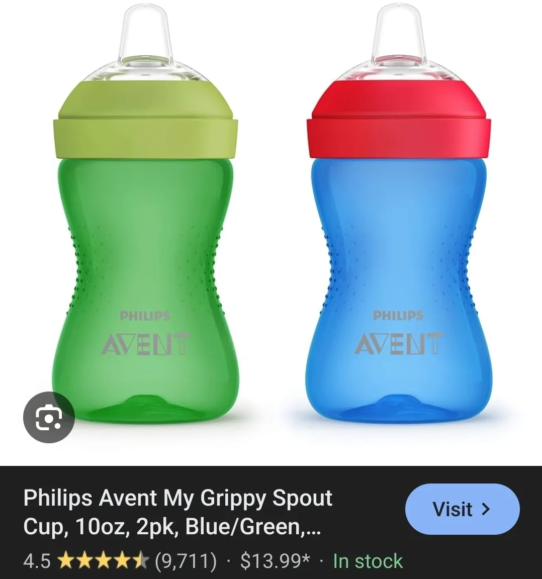 New Philips Avent My Grippy Spout Cup, 2pk image indicator(2)
